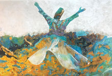 Load image into Gallery viewer, Dervish - Acrylic Golden Leaf
