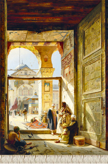 the gate of the great umayyad mosque damascus 1890 المسجد الأموي دمشق